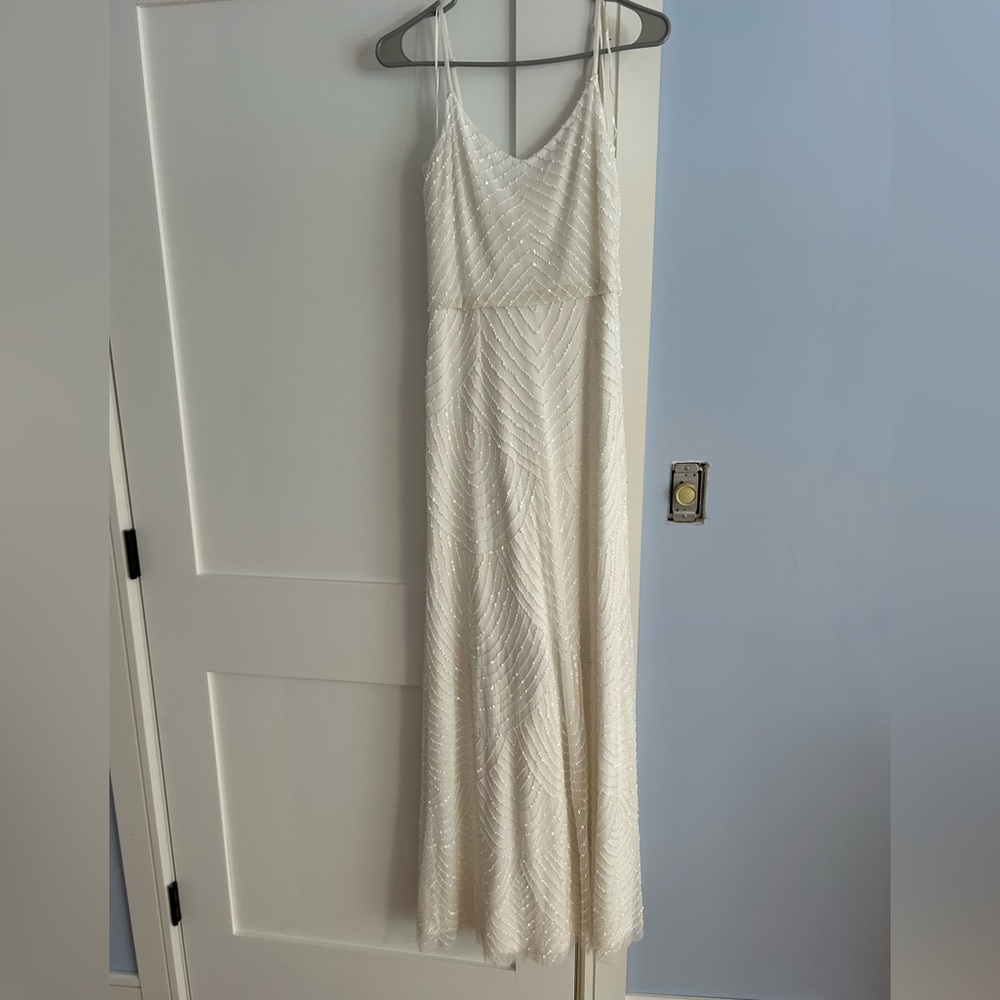White beaded dress